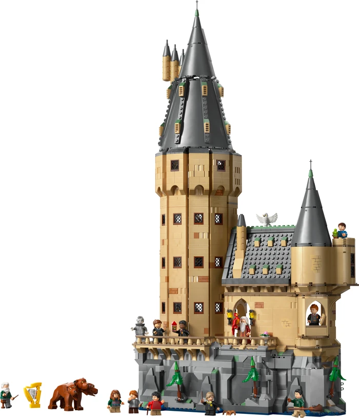 Detalle de LEGO Harry Potter Schloss Hogwarts: Der Hauptturm (76454) – Große Bau- und Sammelherausforderung