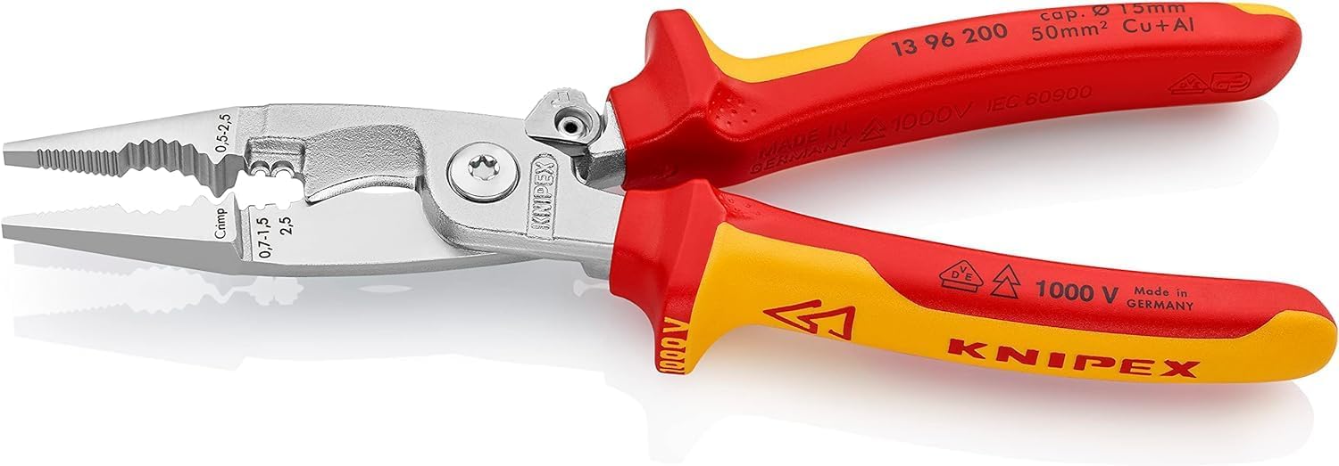 Thumbnail 2 de KNIPEX Elektro-Installationszange 200 mm – isoliert, SB-Verpackung, VDE geprüft