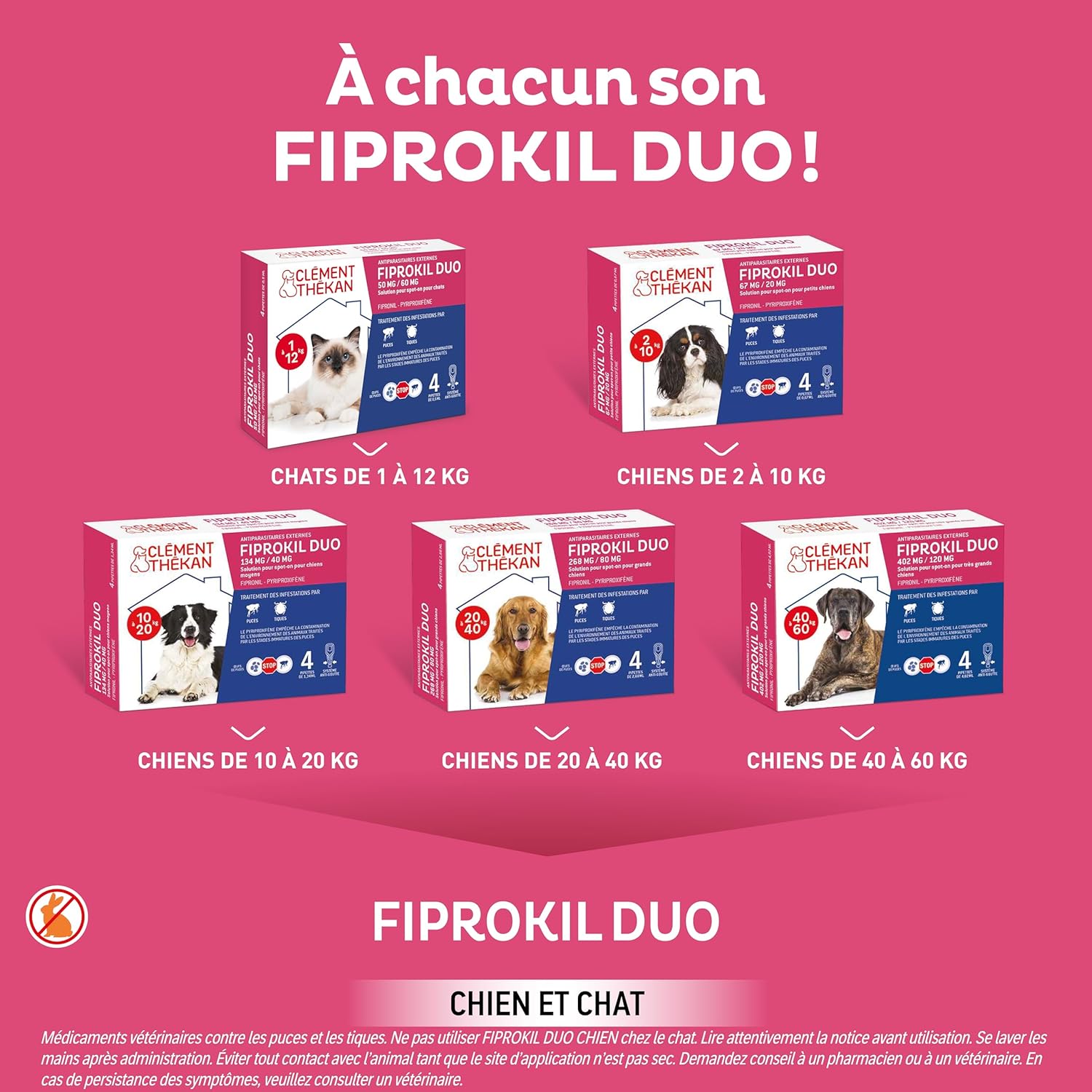 Thumbnail 6 de CLÉMENT THÉKAN Fiprokil DUO antiparasitaire