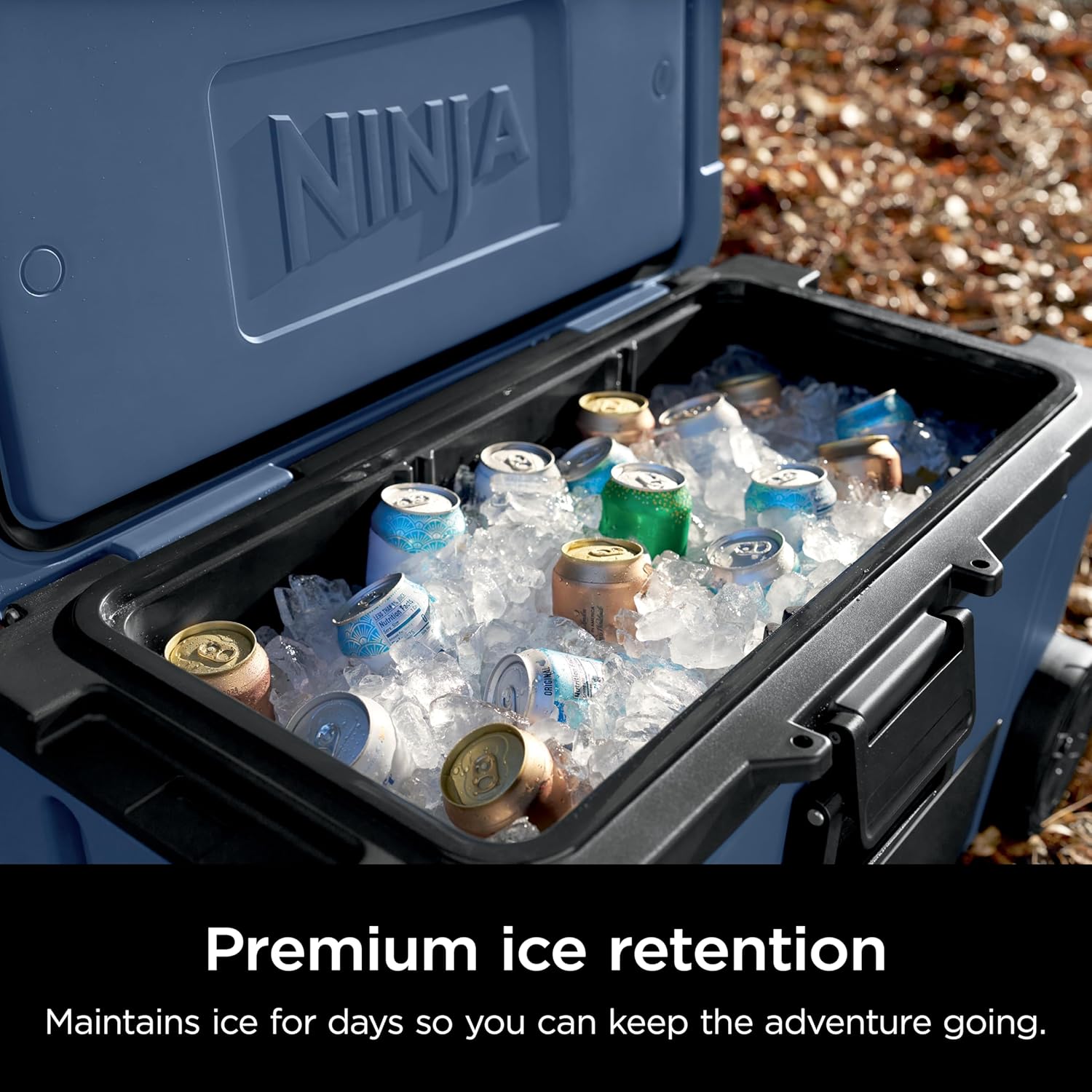 Thumbnail 3 de Ninja FrostVault 65QT Insulated Cooler with Dry Storage Drawer (Lakeshore Blue) FB265BL