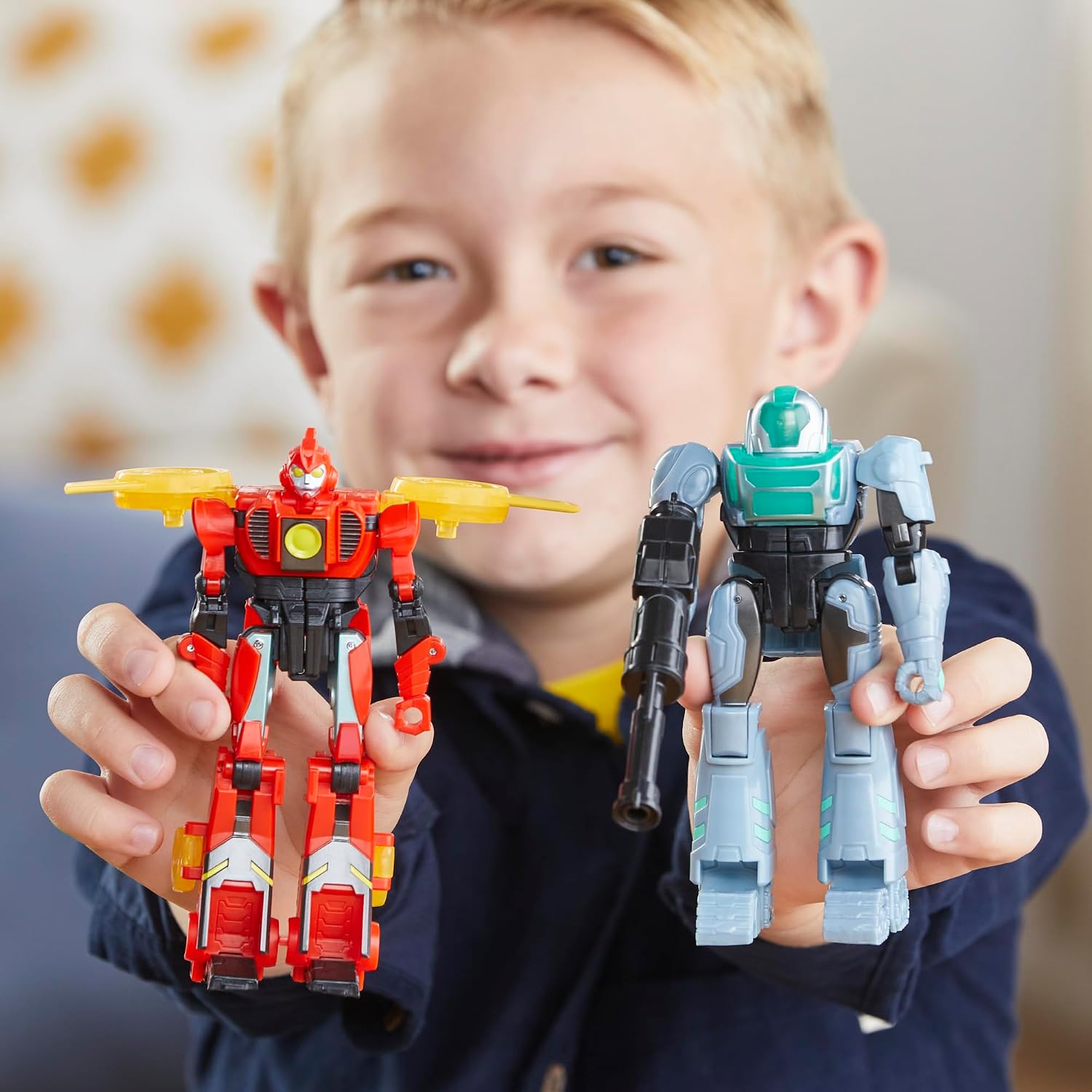 Detalle de Transformers EarthSpark Cyber-Combiner Terran Twitch & Robby Malto Action-Figuren-Set