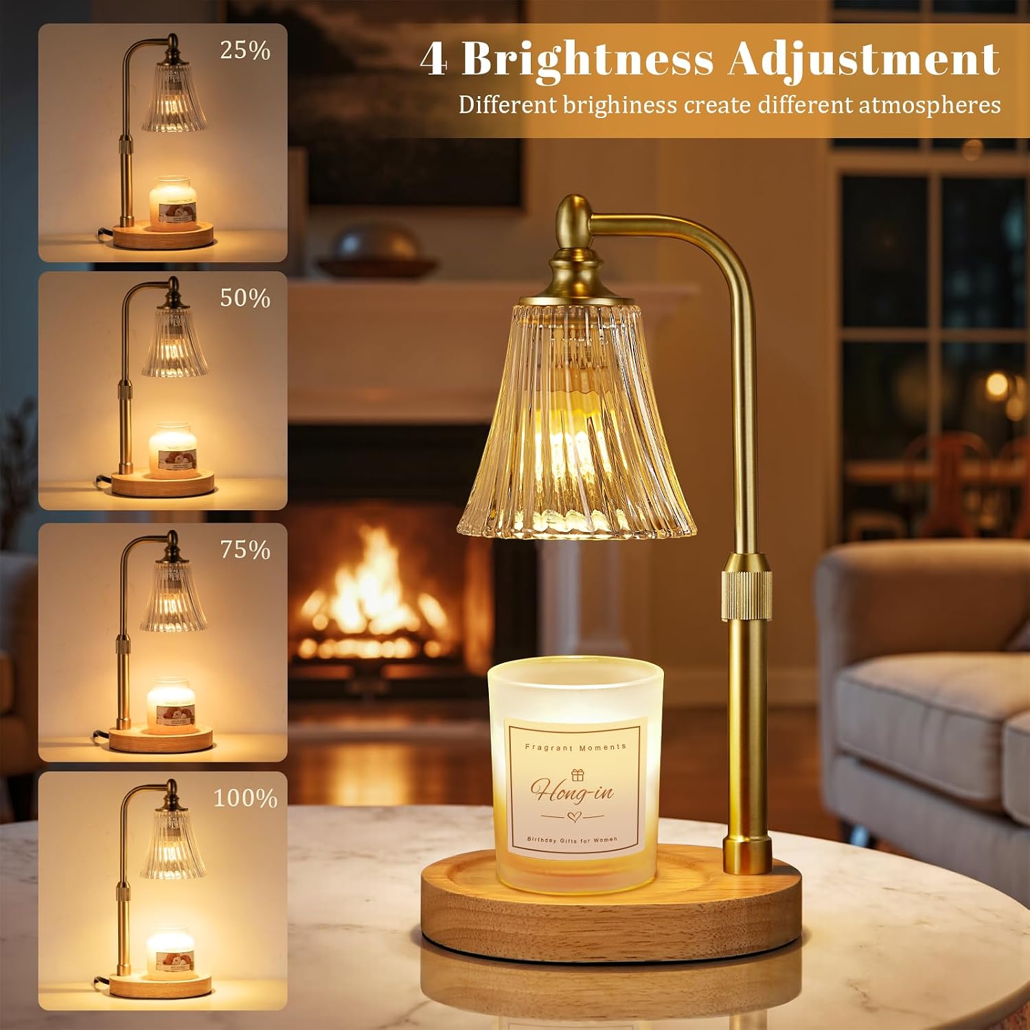 Detalle 2 de Candle Warmer Lamp 6in Adjustable 🕯