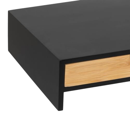 Detalle de 5 five simply smart 5five – Réhausseur de Moniteur en Bambou Noir, 47 x 25 x 10 cm avec Tiroir de Rangement