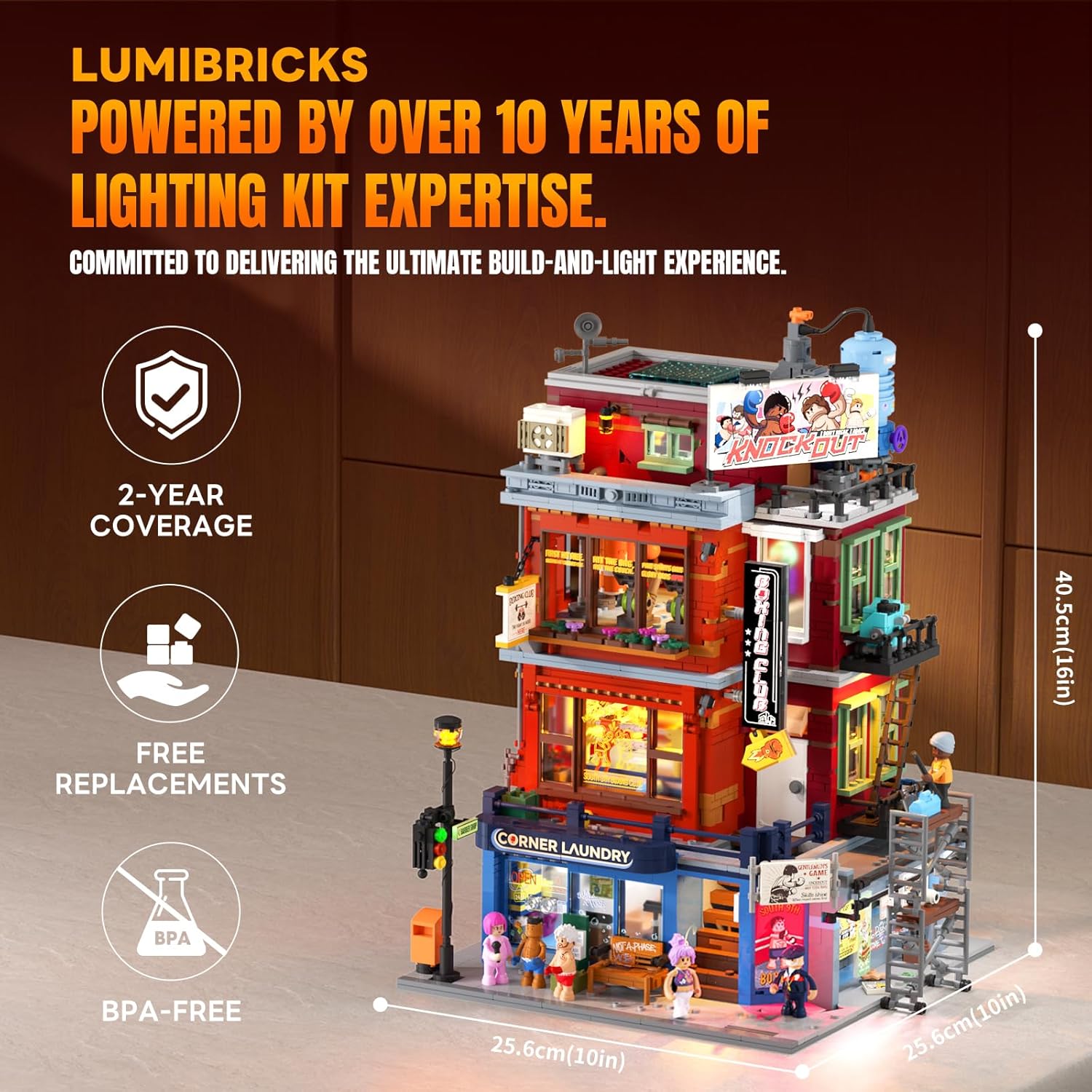 Thumbnail 6 de Lumibricks Street Fusion Boxing Club Lighting Building Bricks Set