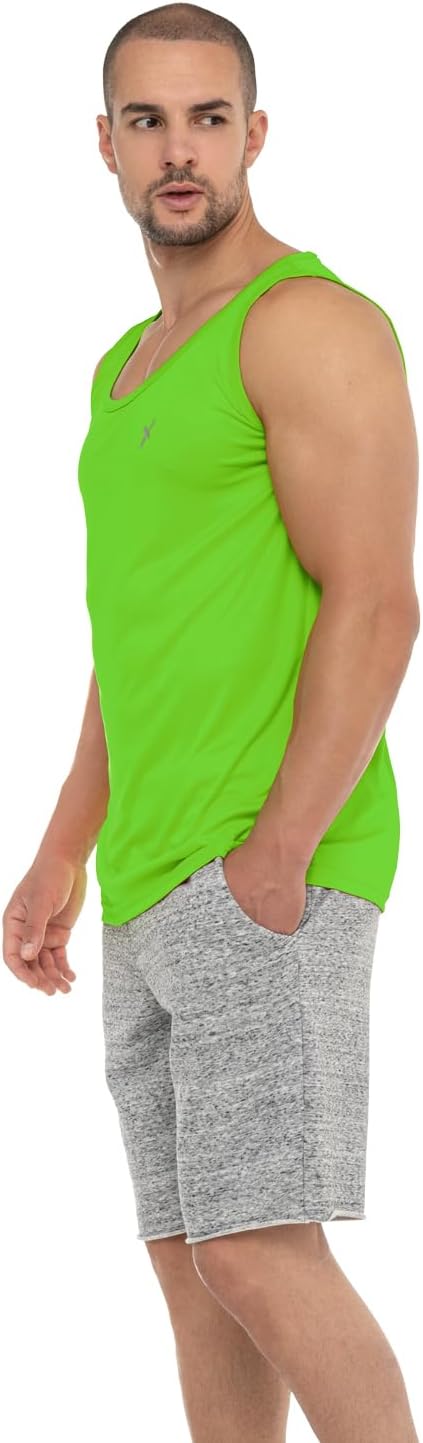 Detalle de CFLEX Men’s Sports Tank Top, Loose-Fit Quick-Drying Training Shirt