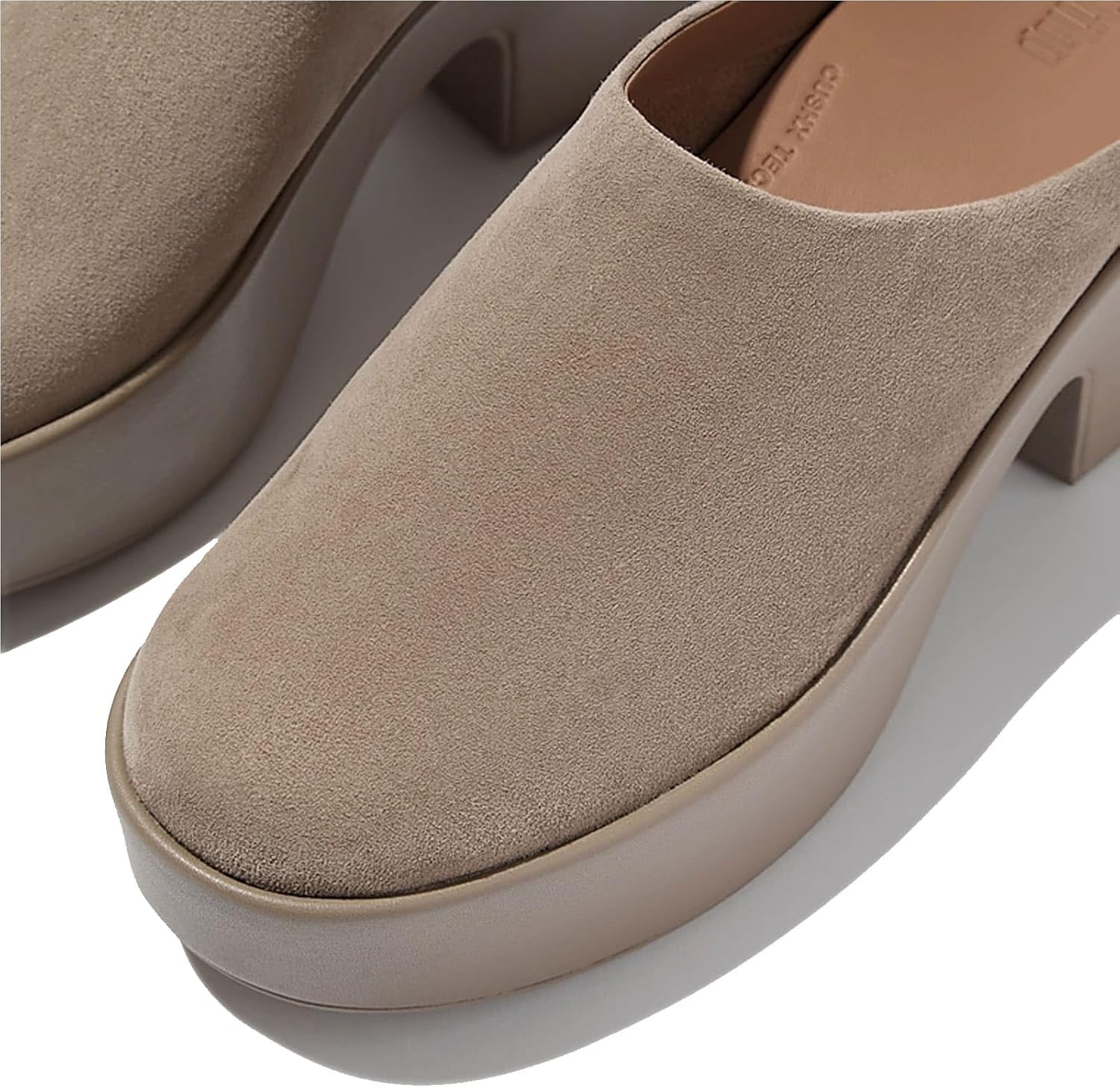 Detalle de Fitflop Women's Platfforms Suede Heeled MulesMule
