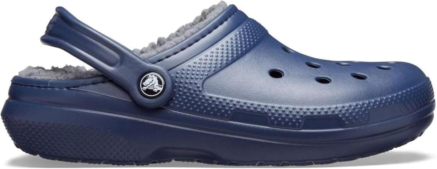 Detalle de Crocs Unisex Classic Lined Clog in Navy Charcoal (UK 8 Men / 9 Women)