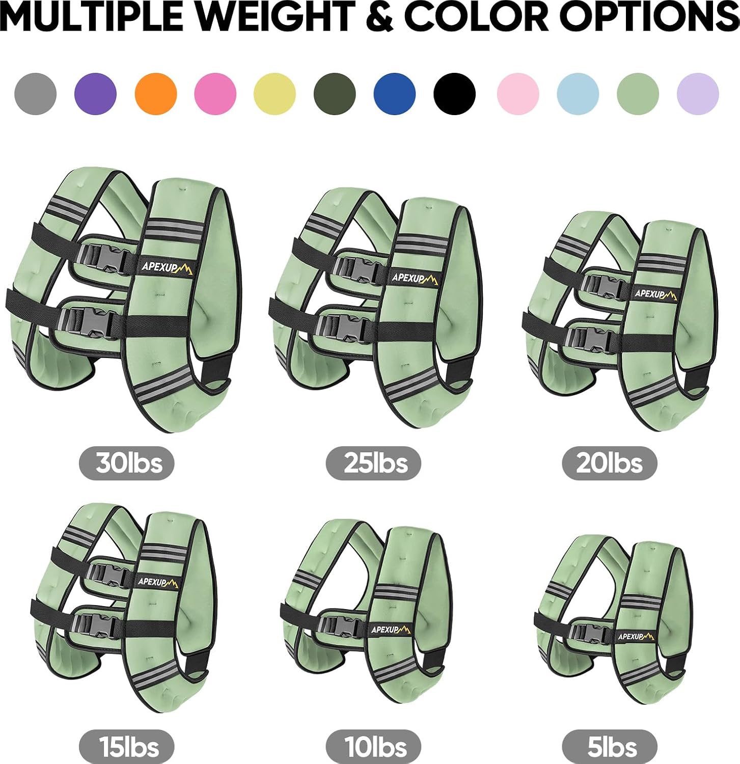 Detalle 2 de APEXUP Weighted Vest for Men and Women: Comfortable, Adjustable Resistance for Workouts