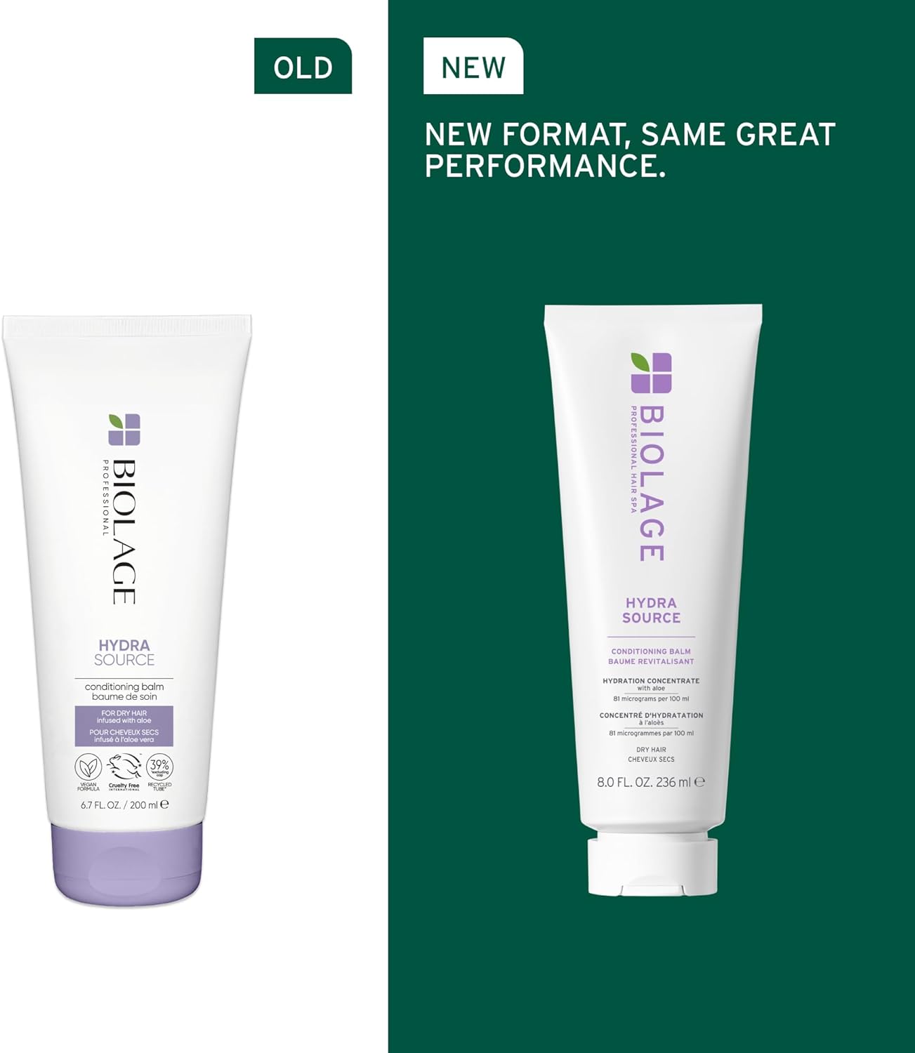 Thumbnail 1 de Biolage Hydra Source Hydrating Conditioner for Dry Hair (Aloe Vera), 236ml