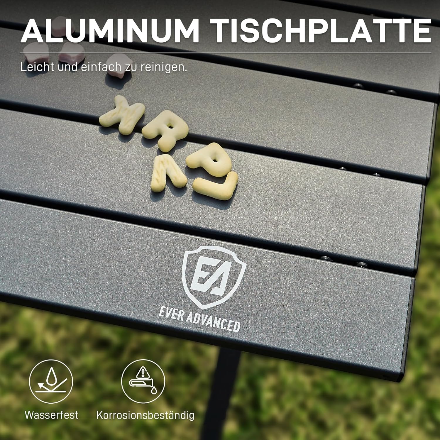 Thumbnail 5 de EVER ADVANCED Campingtisch Klappbar Aluminium 120x70 cm – robust, leicht und kompatibel mit Outdoor-Aktivitäten