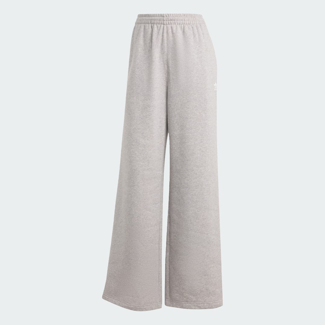Detalle 2 de Pantalón de felpa Essentials con pata ancha de Adidas (gris)