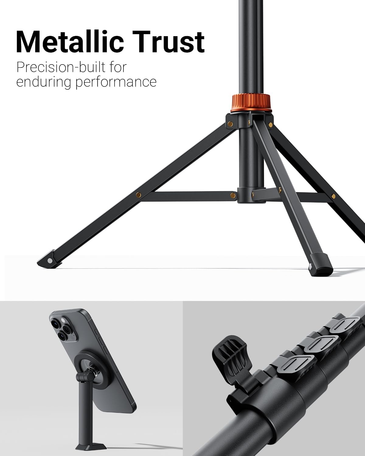 Detalle 1 de Vimose Magnetic Phone Tripod 66-inch
