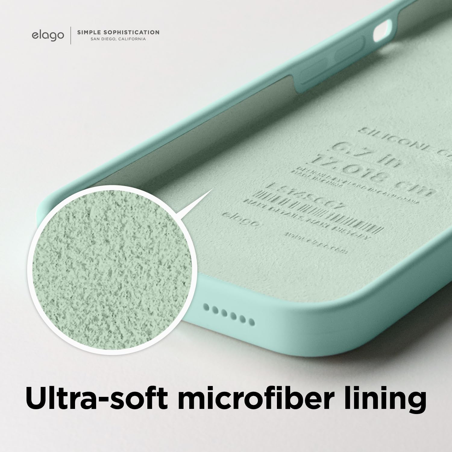 Thumbnail 6 de elago Liquid Silicone Case for iPhone 14 Pro (6.1") – 3-layer shockproof cover in Aqua Sky