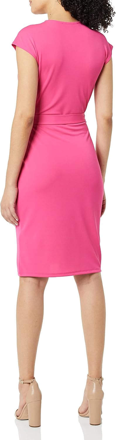 Detalle 2 de Amazon Essentials Damen Wickelkleid mit Flügelärmeln (klassische Passform, erhältlich auch in Übergrößen)