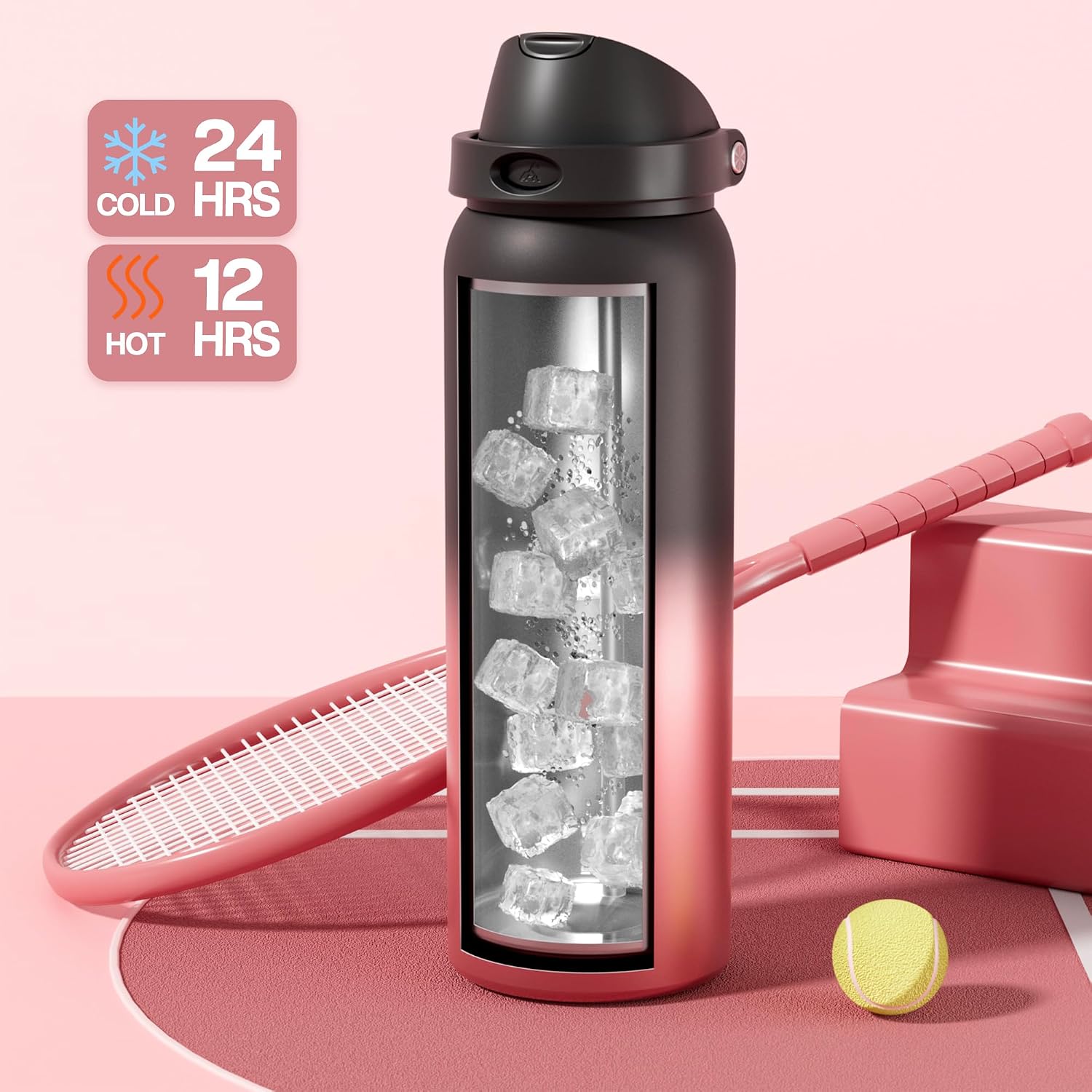 Detalle de POWCAN 32 oz Stainless Steel Water Bottle ๐ง