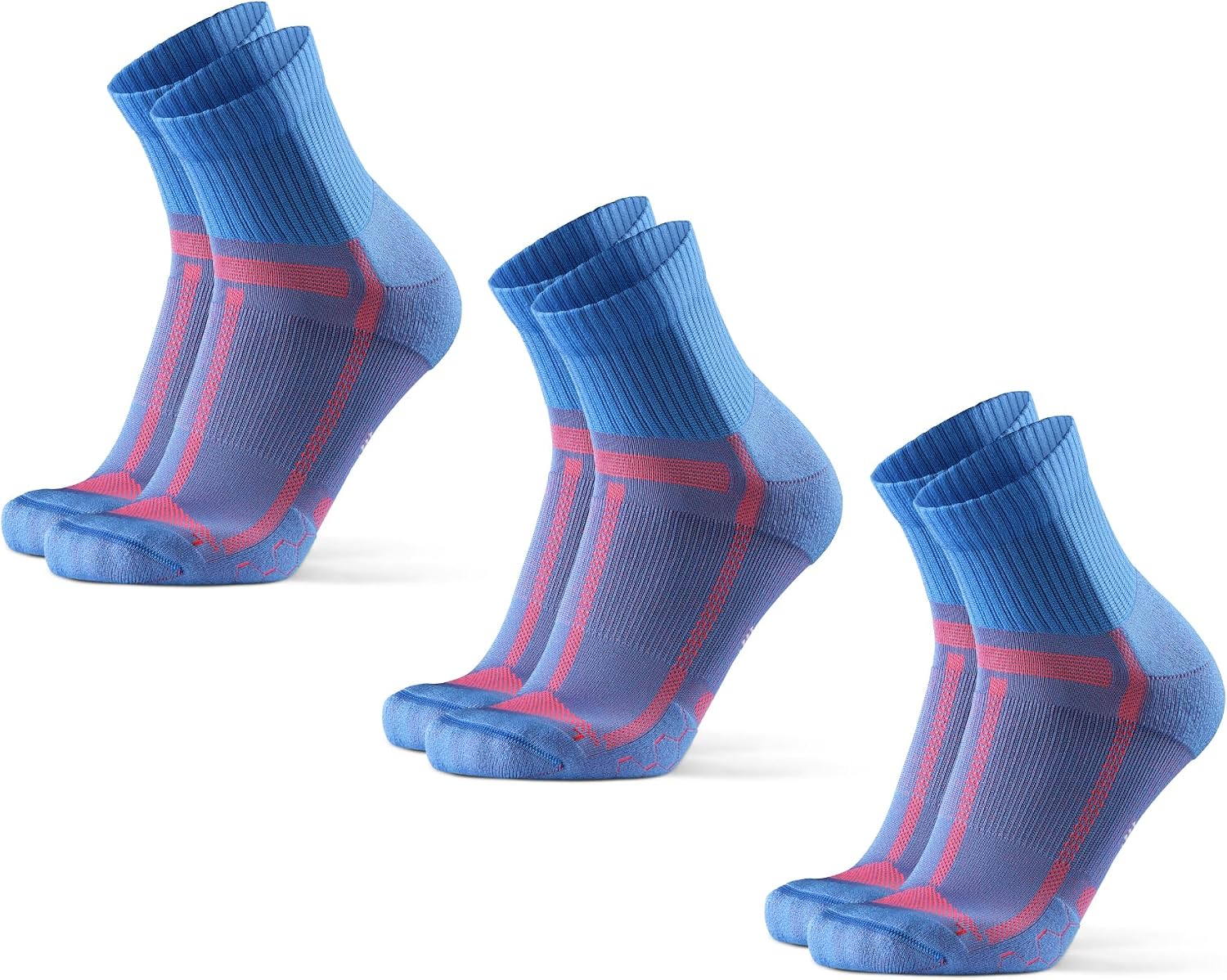 Detalle de DANISH ENDURANCE Quarter Laufsocken 3er-Pack