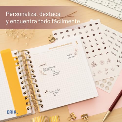 Thumbnail 4 de Grupo Erik Agenda Escolar 2025-2026 Día por Página Glitter, 1 curso