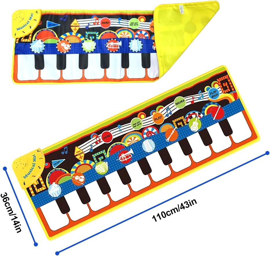 Thumbnail 2 de 19-key Piano Music & Dance Mat for 1–6 Year Olds (with built-in speaker and recording function)