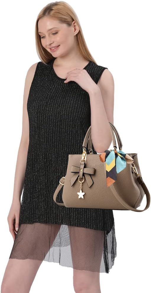 Detalle 2 de Wocharm PU Leather Ladies Shoulder Bag — Top Handle Tote for Work and Casual