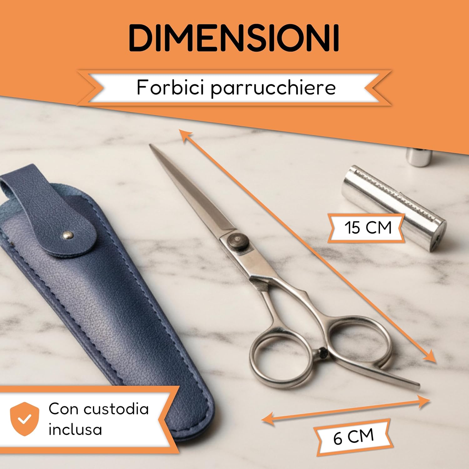 Thumbnail 5 de Forbici Parrucchiere Professionali 6 Pollici: taglio preciso, comfort ergonomico e custodia inclusa