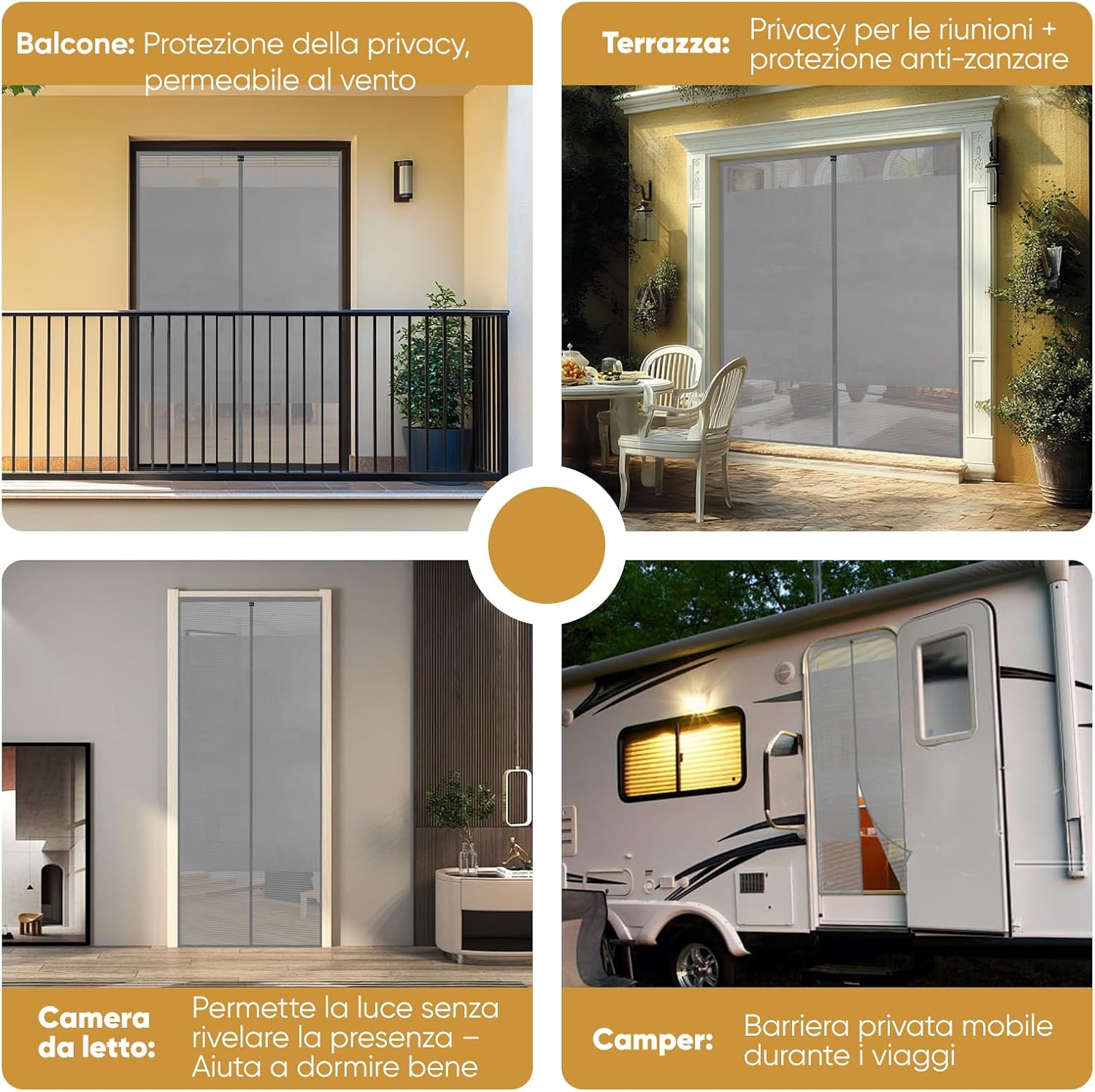 Thumbnail 5 de Sekey Zanzariera Magnetica Porta Protezione della Privacy 110x220 cm – Tenda magnetica per porta/protezione del balcone