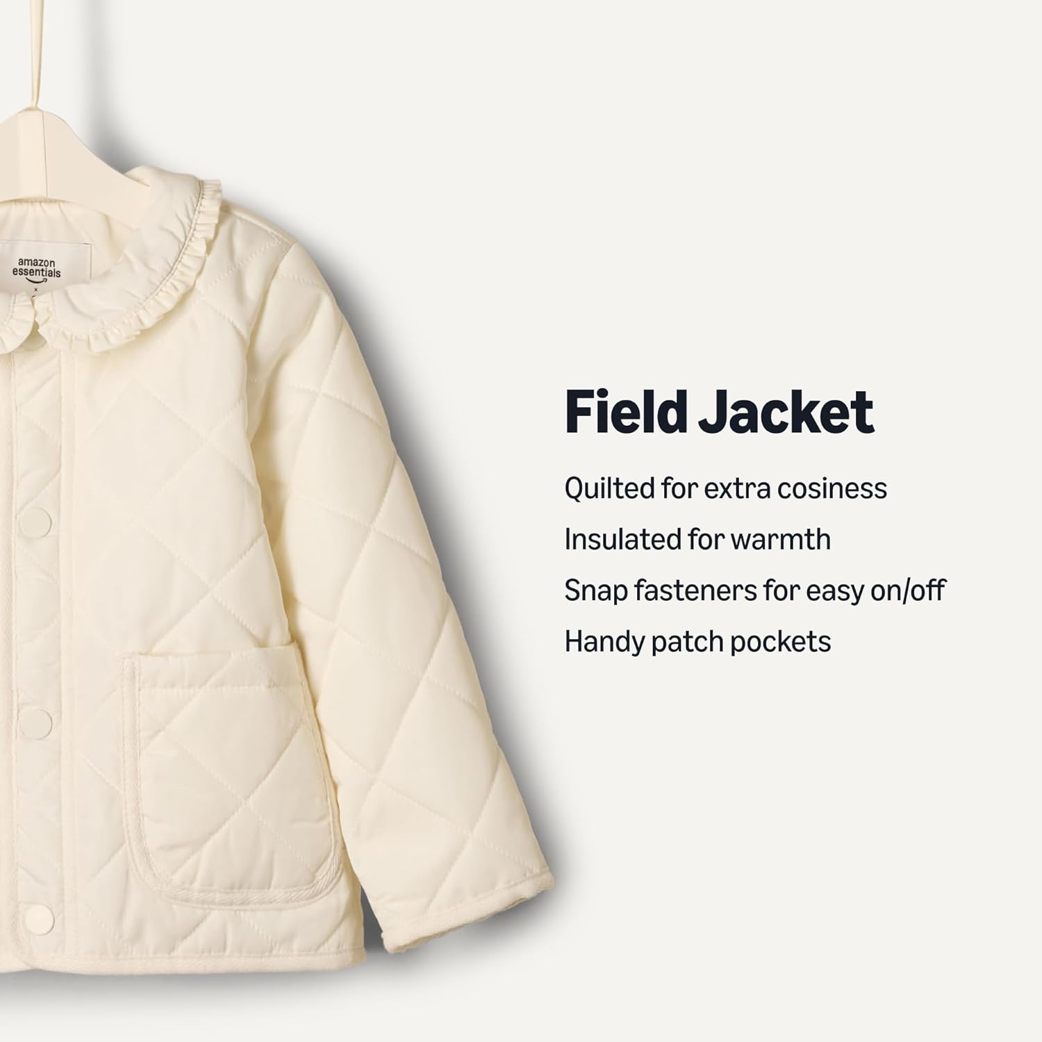 Thumbnail 2 de Amazon Essentials x Sofia Grainge midweight field jacket with ruffle for babies, toddlers and girls