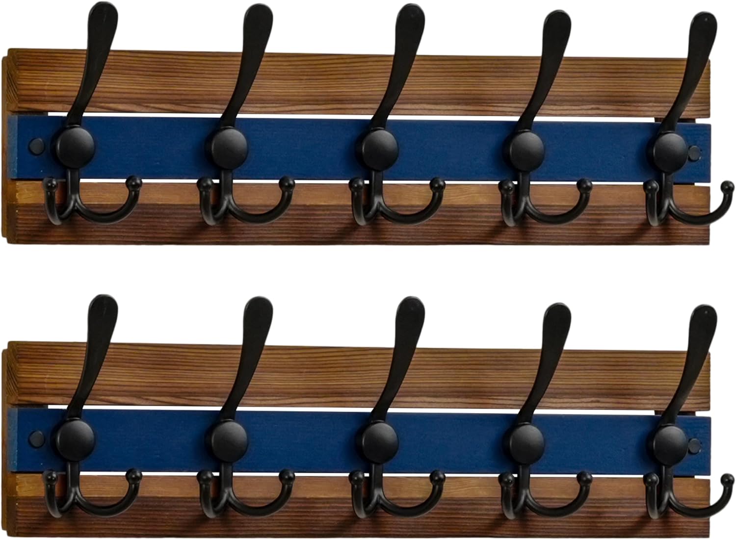 Thumbnail 6 de SKOLOO Wall-Mounted Coat Rack, Pine Wood