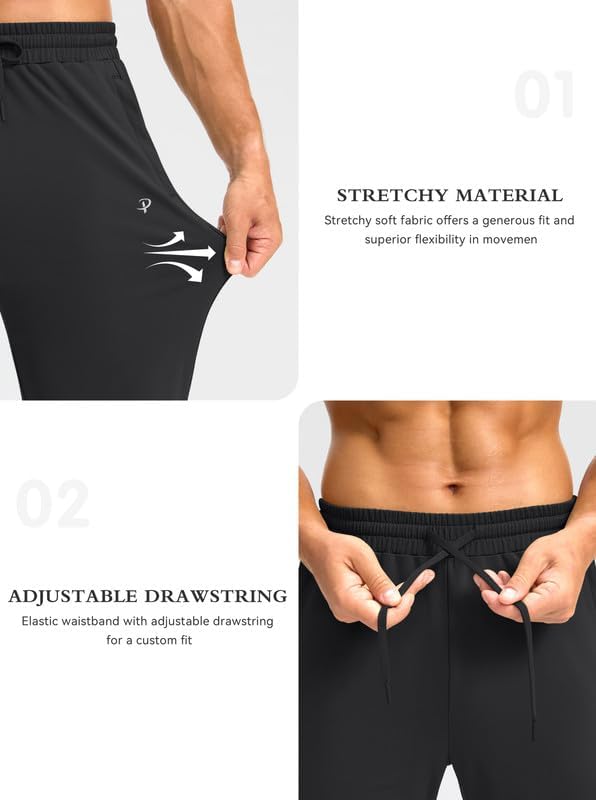 Thumbnail 5 de Pudolla Men's Fleece Lined Sweatpants — Water Resistant