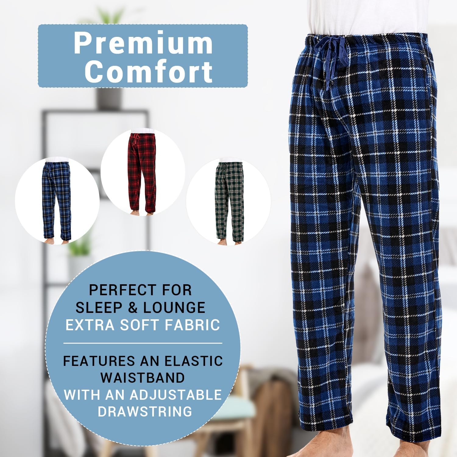 Detalle 2 de DG Hill Plaid Fleece PJ Pants