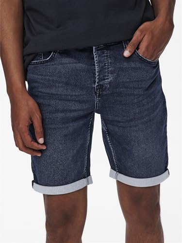 Thumbnail 6 de Only & Sons Onsply Reg D Blue Jog PK 8582 Dnm Noos — Pantalones Cortos Vaqueros Elásticos para Hombre