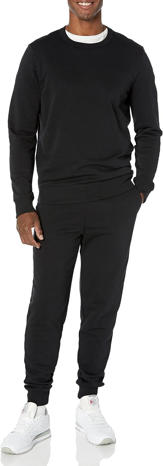 Thumbnail 4 de Amazon Essentials Herren leichtes French-Terry-Sweatshirt mit Rundhalsausschnitt (Big & Tall)