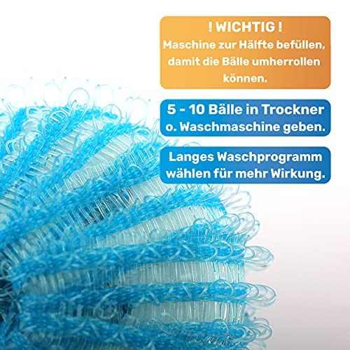 Detalle de BluePet 12x Tierhaarentferner Waschmaschine – Fusselbälle Trocknerbälle