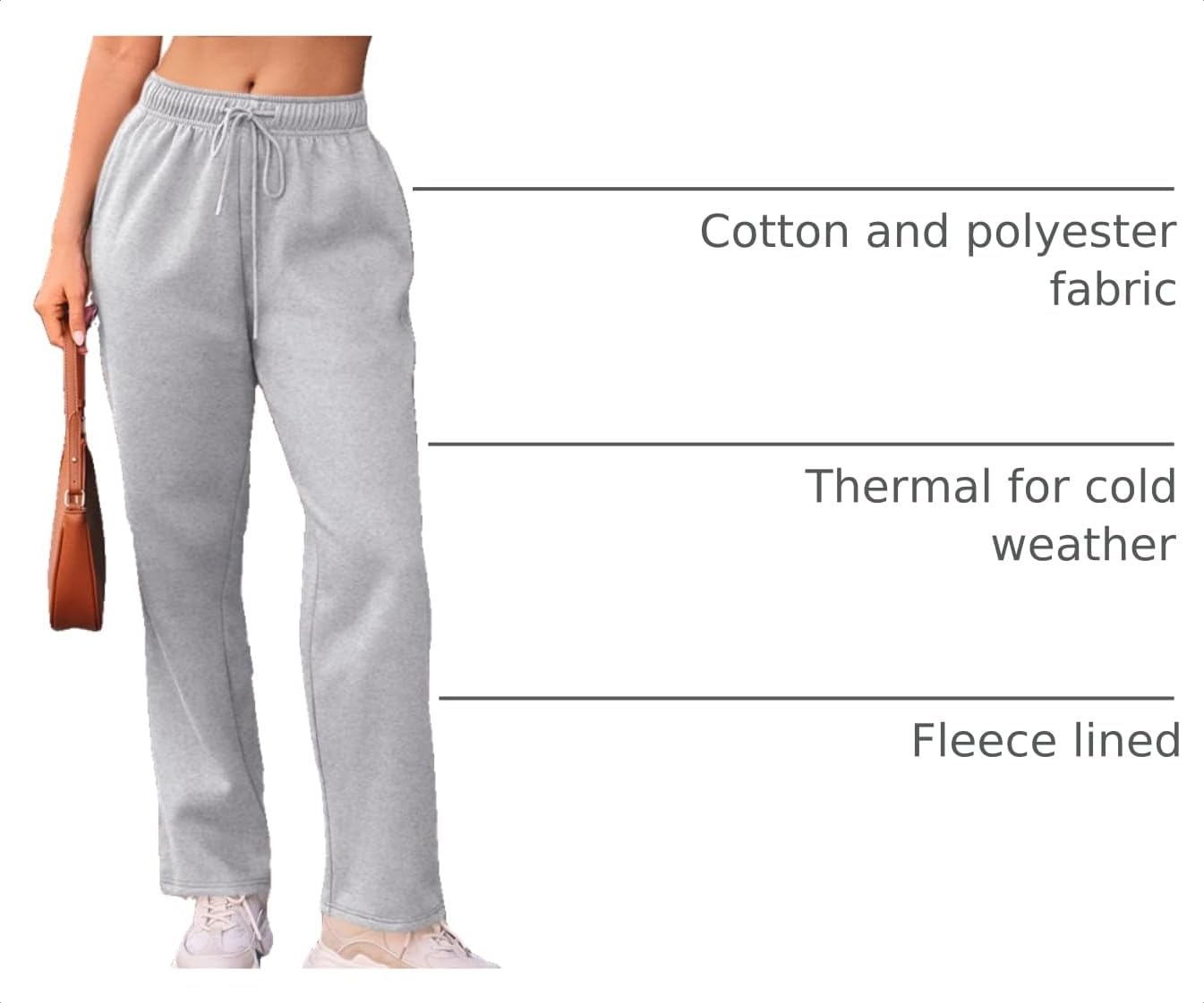 Detalle 2 de AUTOMET Wide Leg Fleece Sweatpants