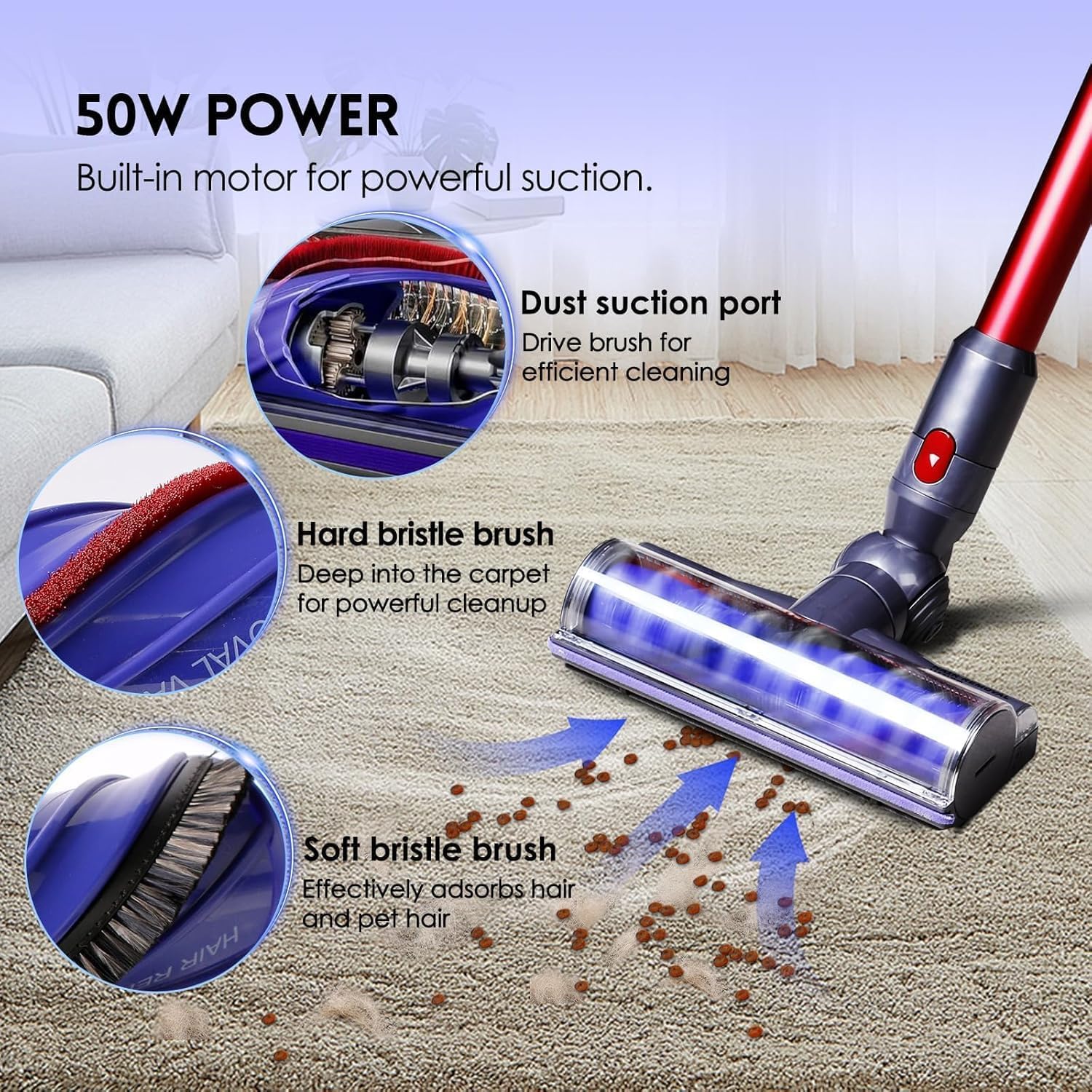 Thumbnail 3 de Dyson V7 V8 V10 V11 V15 Motorhead Cleaner head for carpets and hardwoods