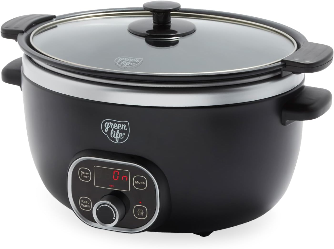 Detalle de GreenLife 6QT Slow Cooker PFAS-Free Ceramic Crock 🍲
