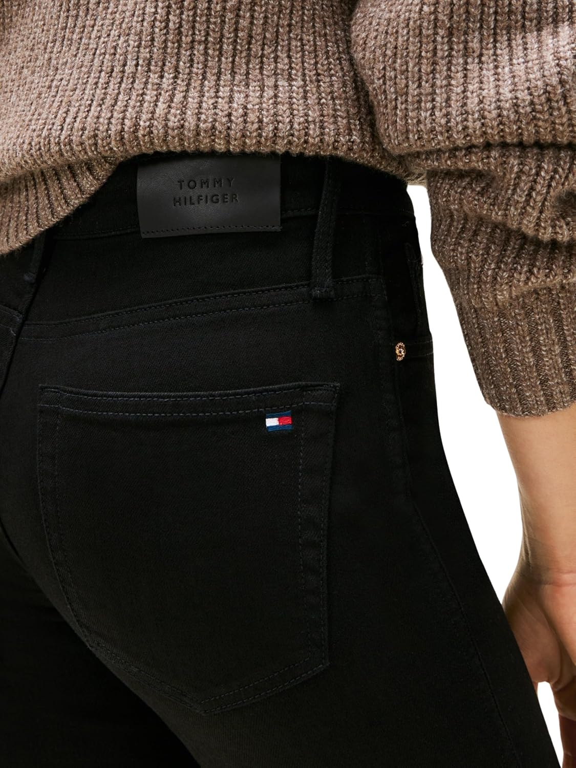 Detalle de Tommy Hilfiger DNM Black Bootcut per donna Ww0ww48798