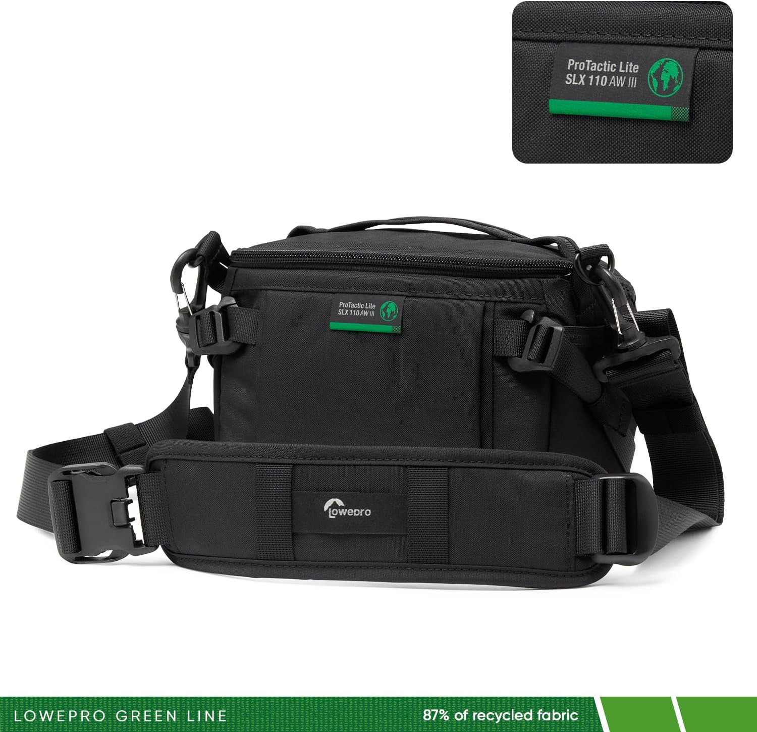 Thumbnail 4 de Lowepro ProTactic Lite SLX 110 AW III camera sling bag with rain cover (4L)