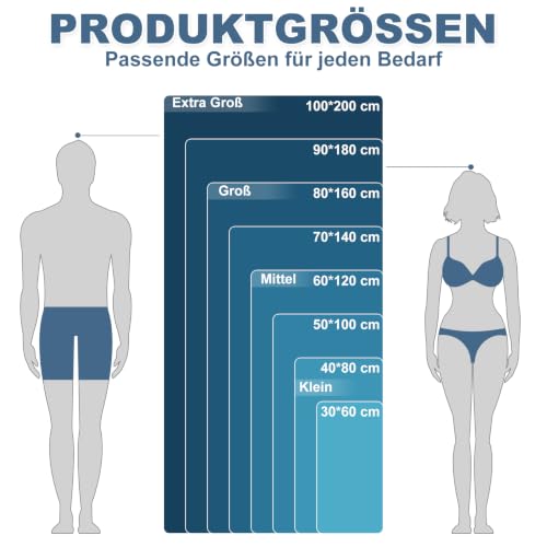 Thumbnail 6 de Lorymachy Mikrofaser-Handtuch 100x200 cm – schnelltrocknendes Fitness- und Strandtuch, 250 GSM, Petrolblau