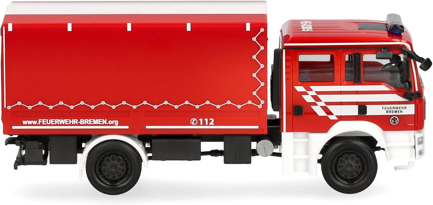 Thumbnail 2 de Herpa MAN TGA M – model ciężarówki dekontaminacyjnej Feuerwehr Bremen, 1:87