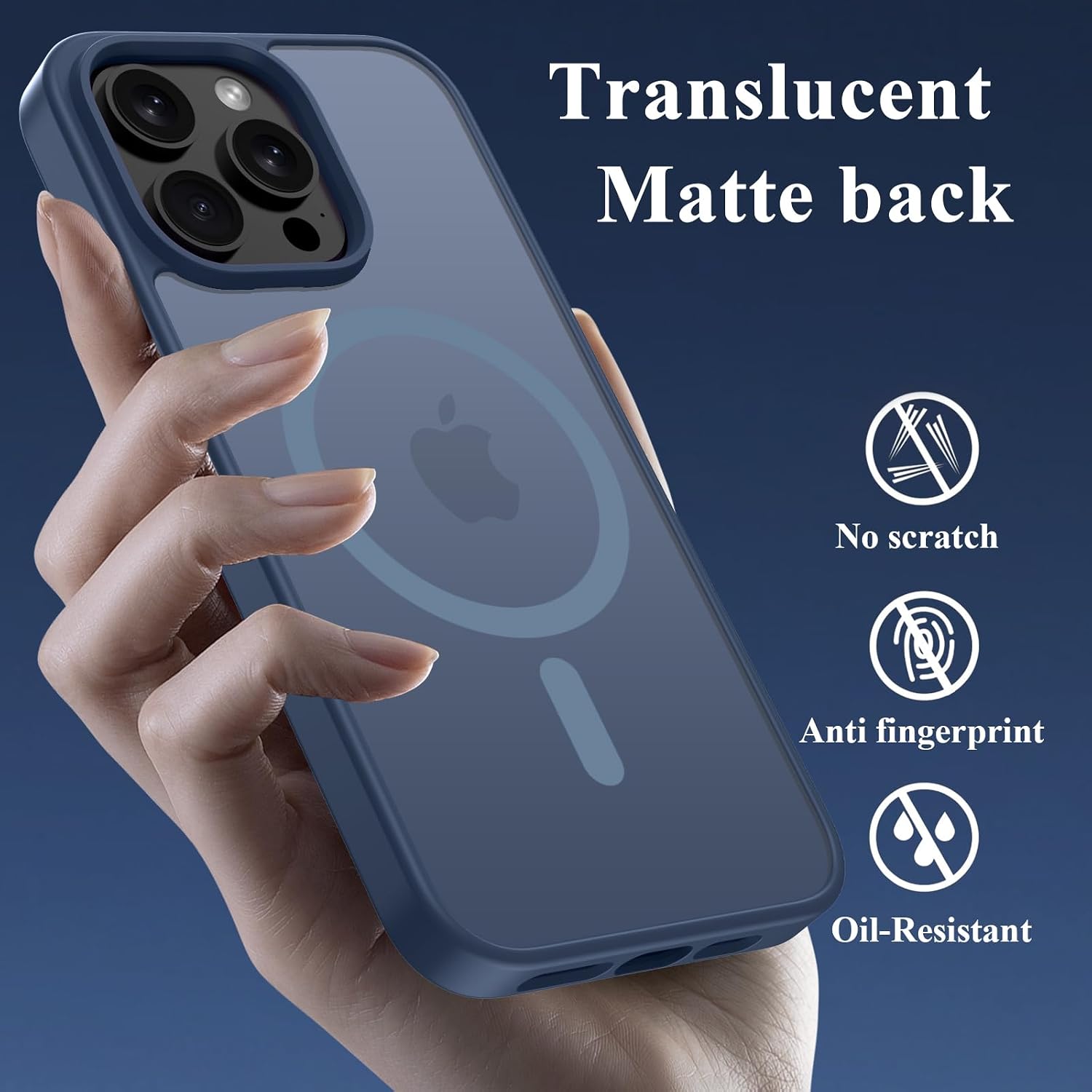 Thumbnail 3 de ORDA Magnetisch Hülle iPhone 15 Pro 6,1 Zoll MagSafe