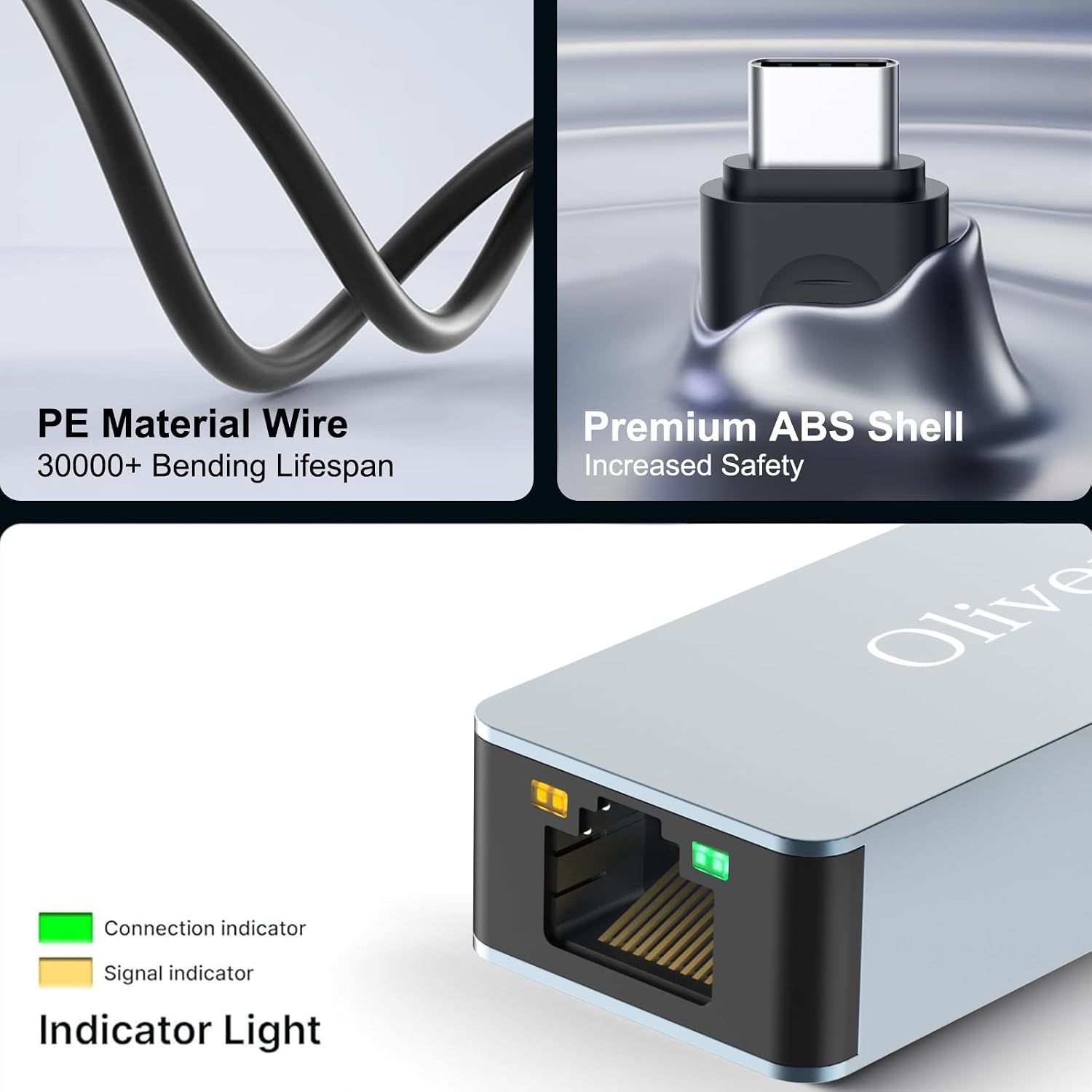 Thumbnail 2 de Oliveria 2.5G USB LAN Adapter