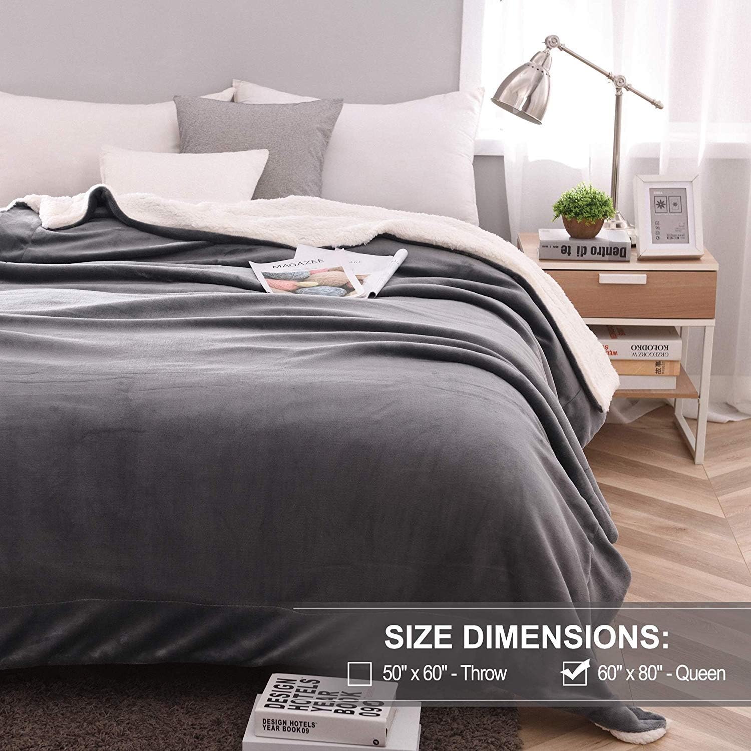 Detalle 2 de NANPIPER Sherpa Blanket, Twin Size