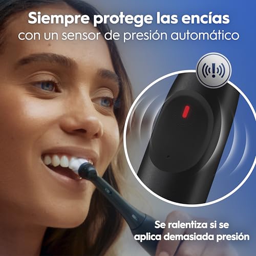 Detalle 2 de Oral-B iO 2 Cepillos de Dientes Eléctricos Negro y Rosa (Pack de 2)