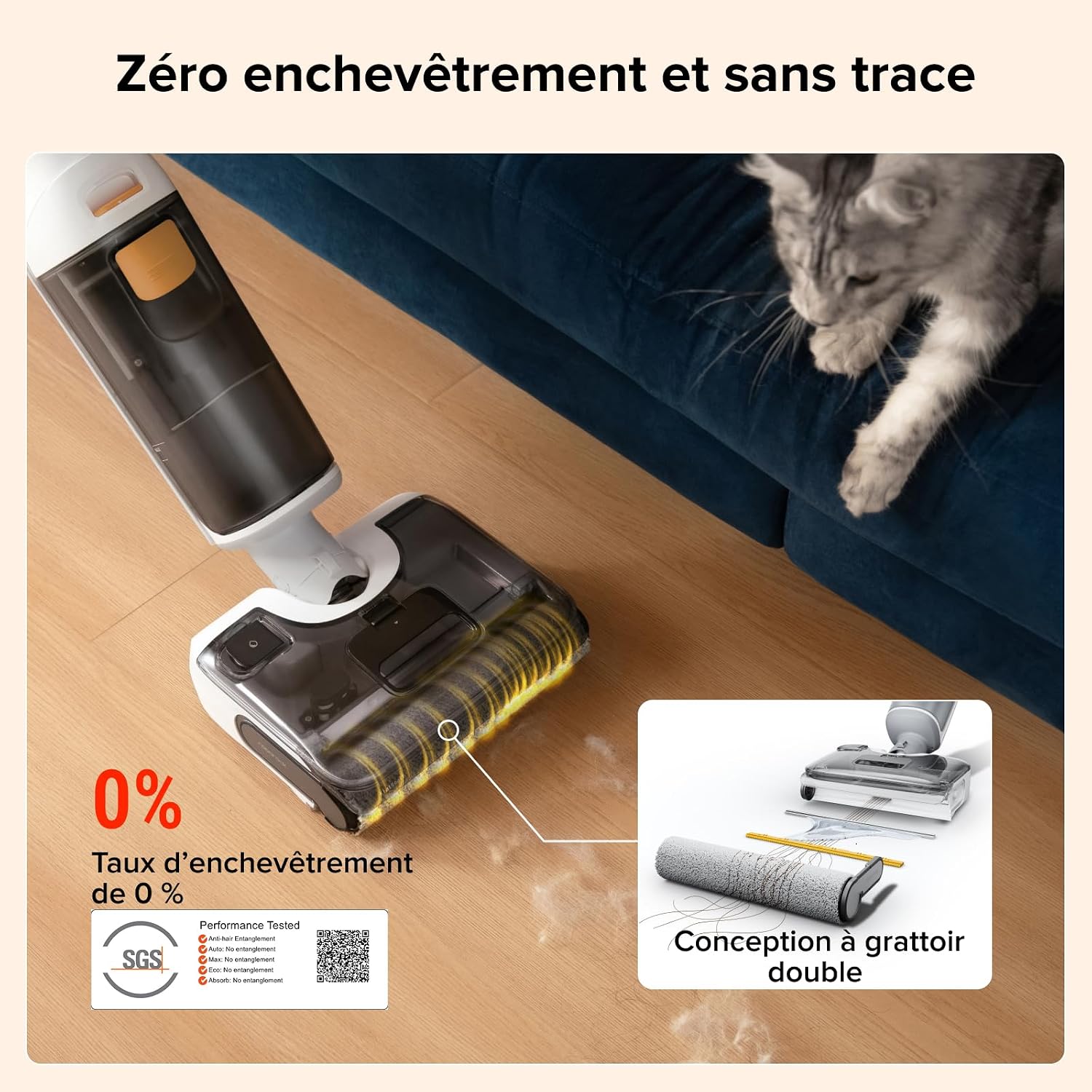 Thumbnail 5 de roborock F25 GT : aspirateur laveur sans fil avec lavage à 90 °C et auto-nettoyage