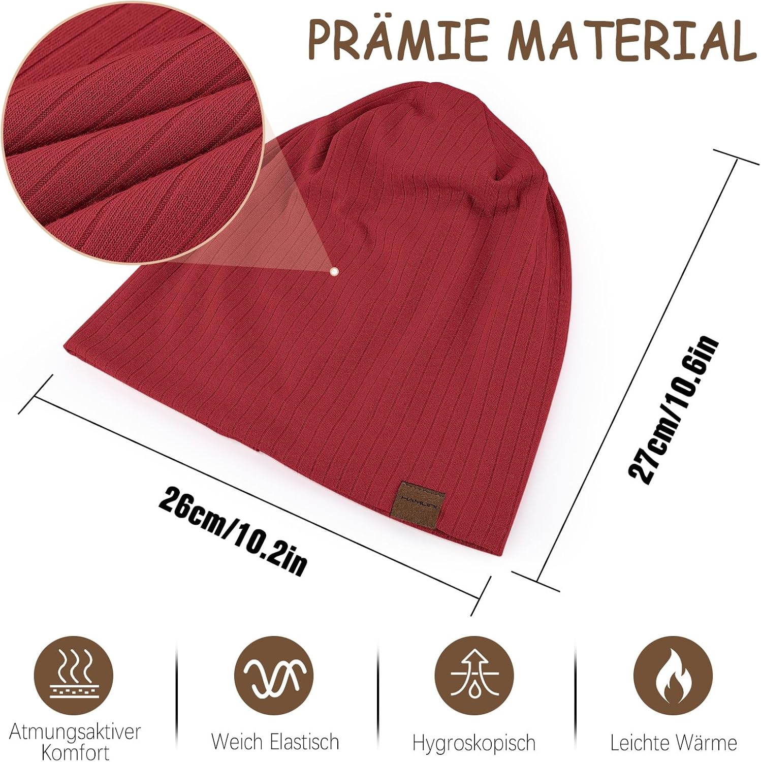 Thumbnail 2 de HAMUNI Slouchy Beanie Hat
