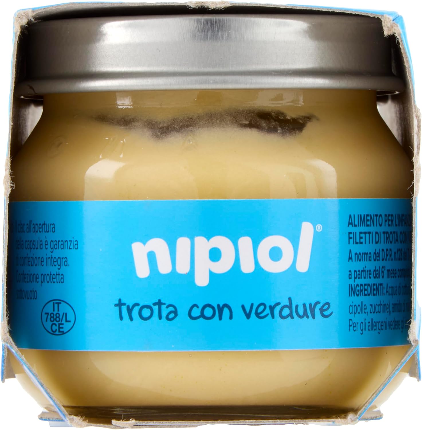 Detalle de Nipiol Omogeneizzato Trota – 24 vasetti da 80 g (2x80 g x 12 confezioni)