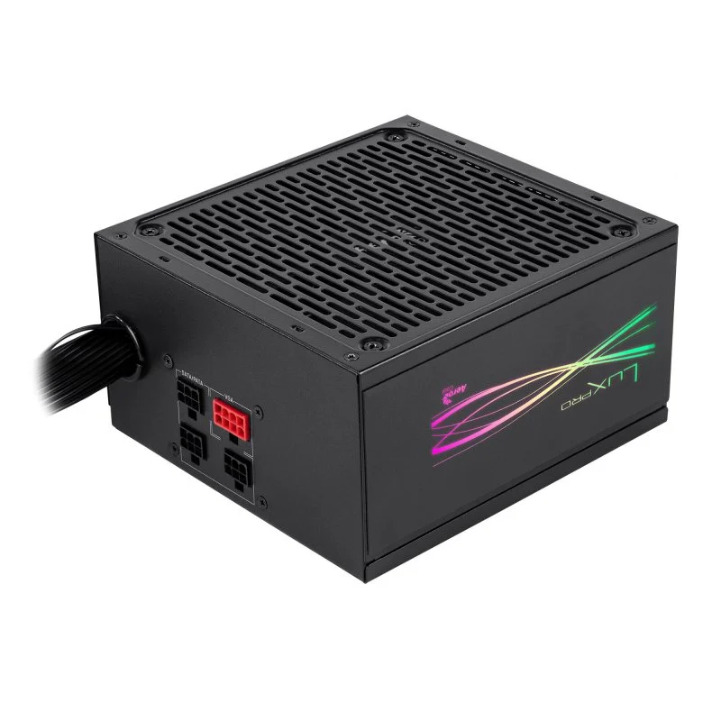 Detalle 2 de Aerocool LUXPRORGB650M 650W fuente semi‑modular ⚡