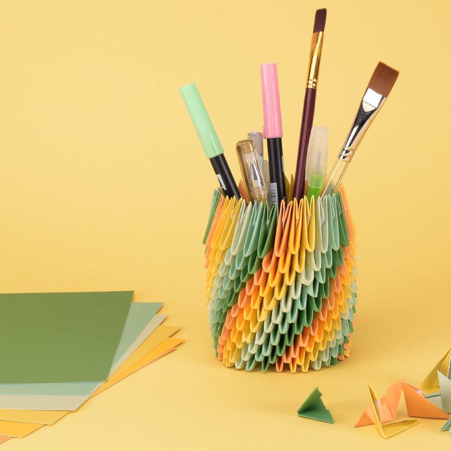 Detalle 2 de Matrice de Découpe Pliable Nellie's Choice – Motif Origami 3D (18,7 × 15,1 cm) Jaune