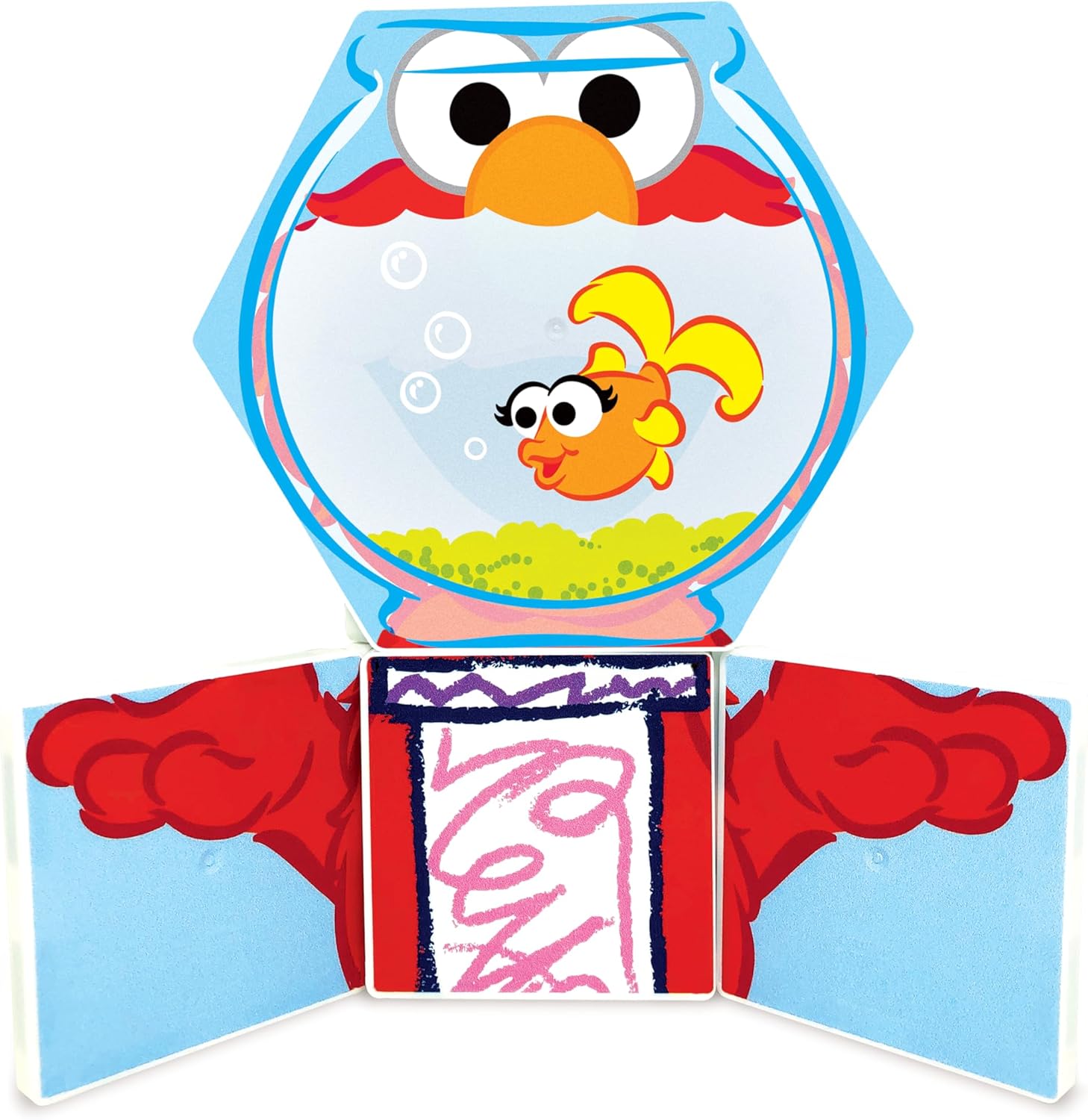 Thumbnail 4 de CreateOn Sesame Street Magnetic Kids’ Building Tiles (Elmo) — 17-Piece Set