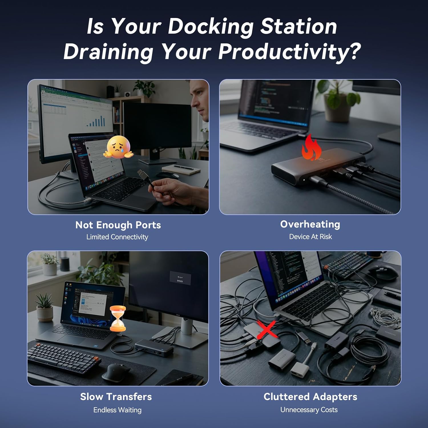 Thumbnail 1 de TobenONE DisplayLink Triple 4K Docking Station 120W